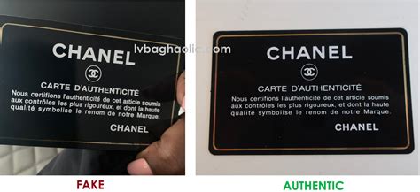 real chanel vs fake chanel|authenticity card chanel.